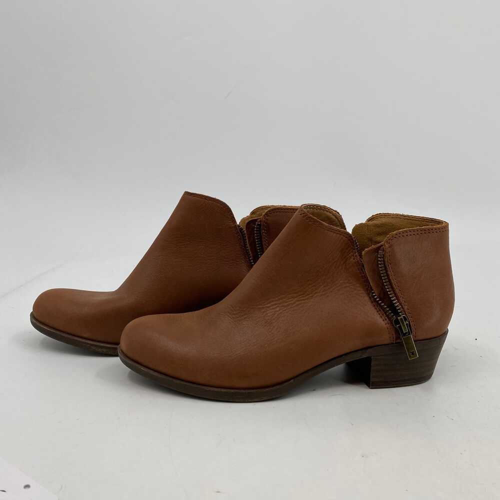 Lucky Brand Brown Leather Heeled Boots | Size 7.5